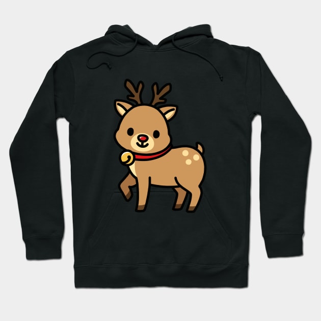 Reindeer Hoodie by littlemandyart